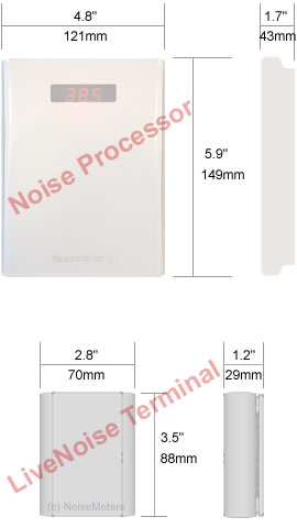 lnt-320 noise monitor dimensions